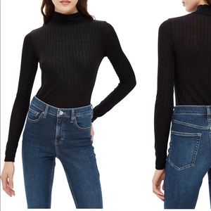Funnel neck shirt
